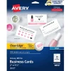 Business Cards*Avery Clean Edge Business Cards, 2" x 3 1/2", Glossy White, 200 Per Pack (8859)