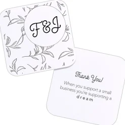 Business Cards*Avery Clean Edge Laser Square Cards with Rounded Corners, 2 1/2