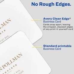 Business Cards*Avery Clean EdgeBusiness Cards, 2.5