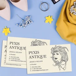 Business Cards*Avery Microperforated Business Cards, 2" x 3 1/2", Matte Ivory, 250 Per Pack (5376)