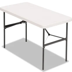 Folding Tables*Alera Banquet Folding Table, Rectangular, Radius Edge, 48 x 24 x 29, Platinum/Charcoal