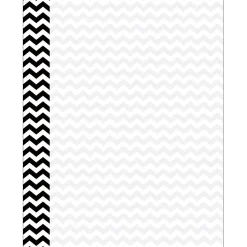 Classroom Paper*Barker Creek 8 1/2" x 11" Decorative Computer Paper, Black Chevron, 50/Pack (LL739)