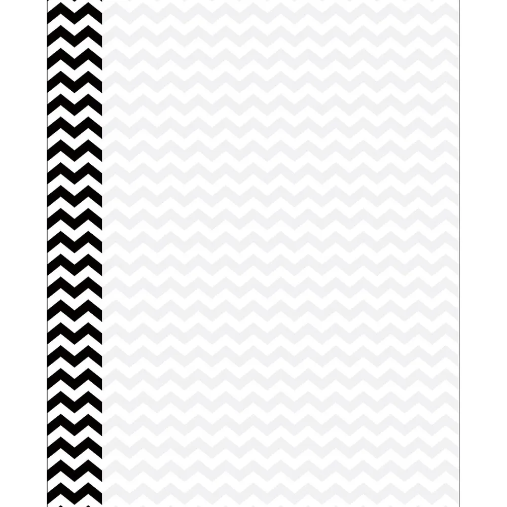 Classroom Paper*Barker Creek 8 1/2" x 11" Decorative Computer Paper, Black Chevron, 50/Pack (LL739)