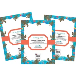 Classroom Paper*Barker Creek 8.5" x 11" Kai Ola Sea Turtles Computer Paper Pack, 150 Sheets/Set (4315)