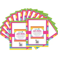 Classroom Paper*Barker Creek Happy Bright Stripe Computer Paper, 100 Sheets/Set (BC3625)