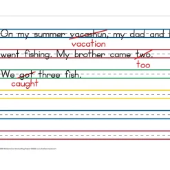 Classroom Paper*Barker Creek Raised Line Handwriting Paper, 100 Sheets/Set (5503-02)