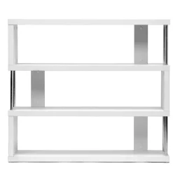 Bookcases*Baxton Studio Barnes 43.38'' W x 11.5'' D Bookshelf, White (4833-STPL)