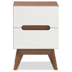 Storage Cabinets*Baxton Studio Calypso 23" High Nightstand, White (2633-7504-STPL)