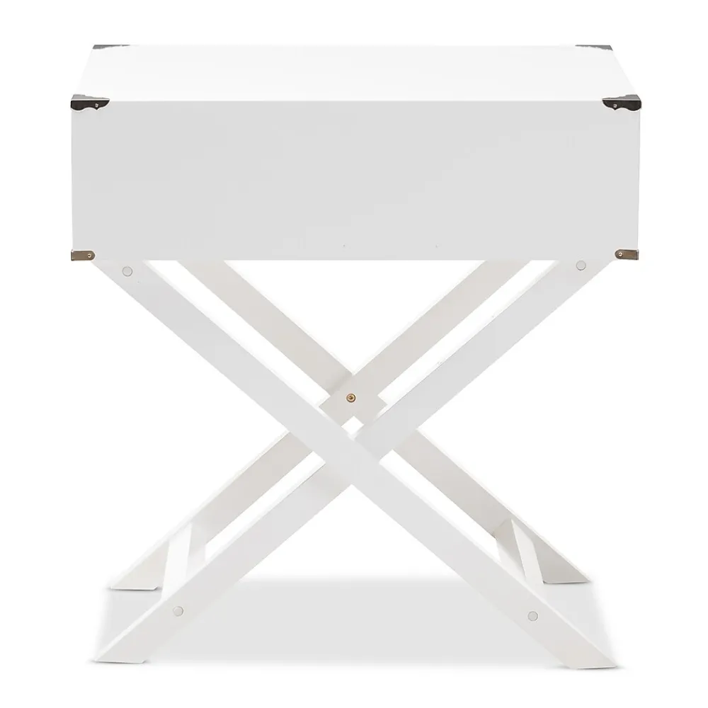 Storage Cabinets*Baxton Studio Curtice 28" High Nightstand, White (2633-7629-STPL)