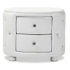 Storage Cabinets*Baxton Studio Davina 19.31" High 2-Drawer Nightstand, White (122-6755-HiT)