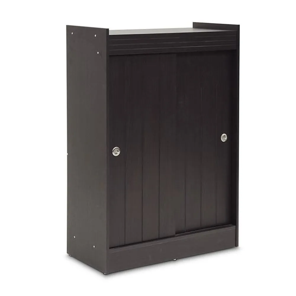 Storage Cabinets*Baxton Studio Francois 45" High Wood Shoe-Rack Cabinet with Four Shelves, Espresso (2633-5377-STPL)