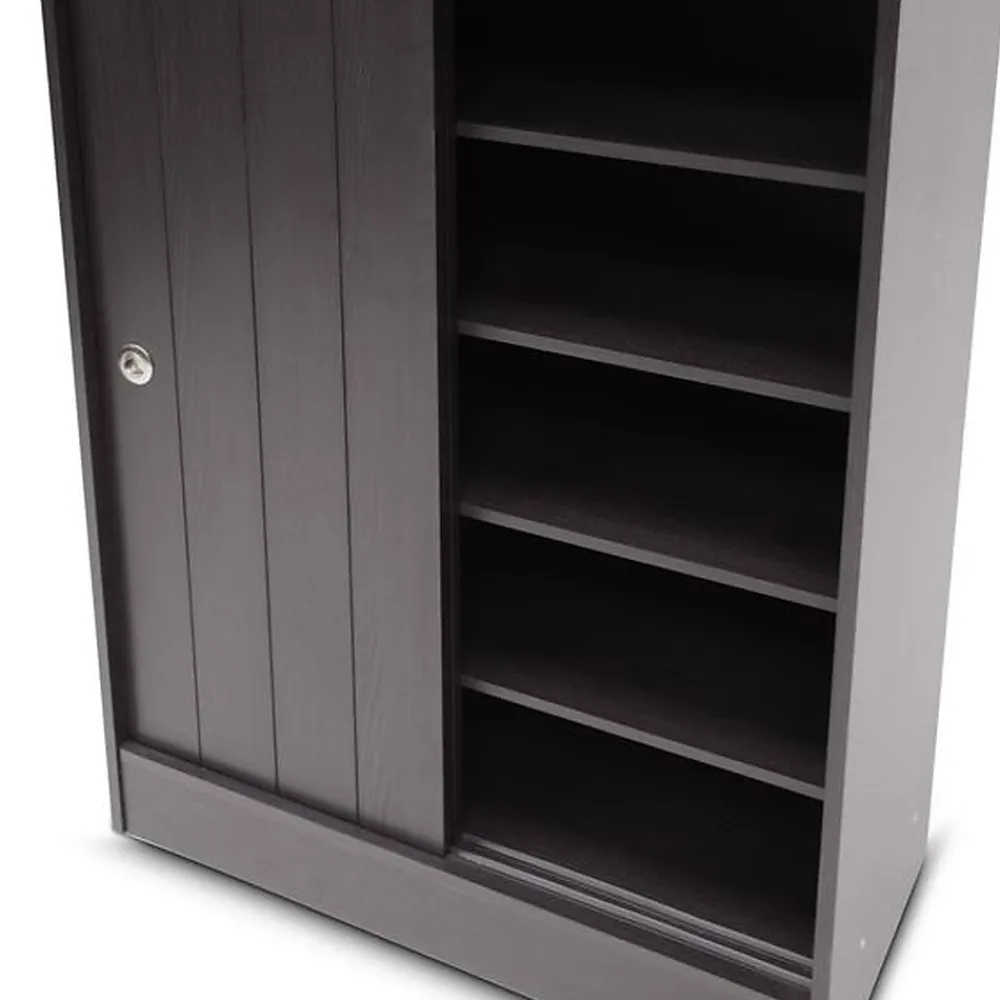 Storage Cabinets*Baxton Studio Francois 45" High Wood Shoe-Rack Cabinet with Four Shelves, Espresso (2633-5377-STPL)
