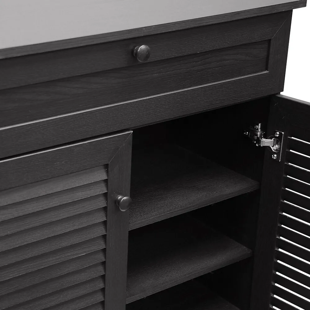 Storage Cabinets*Baxton Studio Harding 30.75'' W x 14.63'' D Storage Cabinet, Dark Brown (5306-STPL)