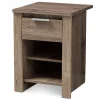 Storage Cabinets*Baxton Studio Laverne 21.65" High 2-Shelf Nightstand, Oak Brown (146-8295-HiT)