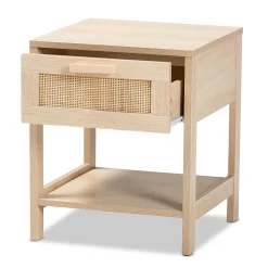 Storage Cabinets*Baxton Studio Sebille 18.9" High 1-Shelf Nightstand, Light Brown (207-12463-HiT)