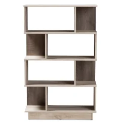 Bookcases*Baxton Studio Teagan 50" H Bookcase, Oak Brown (146-8300-HiT)