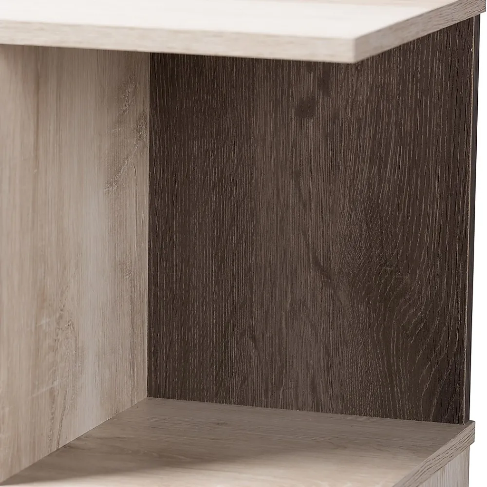 Bookcases*Baxton Studio Teagan 50" H Bookcase, Oak Brown (146-8300-HiT)