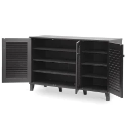 Storage Cabinets*Baxton Studio Warren 44.5'' W x 14.63'' D Storage Cabinet, Dark Brown (5307-STPL)