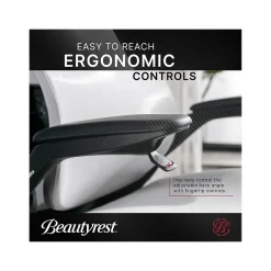 Office Chairs*Beautyrest ErgoMax Ergonomic Mesh/Fabric Swivel Task Chair, (60078-Gry) Gray