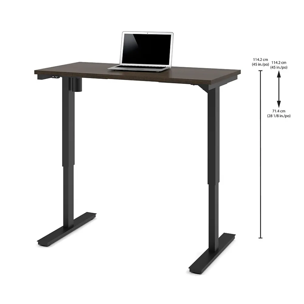 Standing Desks*bestar 28 - 45'' Electric Height Adjustable Table, Dark Chocolate (65857-79)