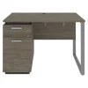 Computer Desks*bestar Aquarius Small 44" Computer Desk, Walnut Gray/Slate (114401-000035)