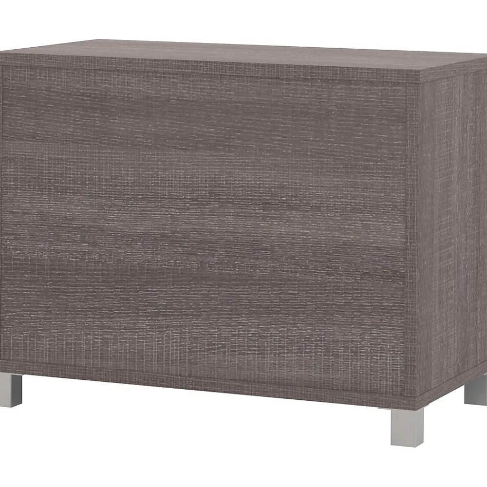 Storage Cabinets*bestar ® Pro-Linea 28" Laminate 2-Shelf Bookcase, Bark Grey (120160-1147)