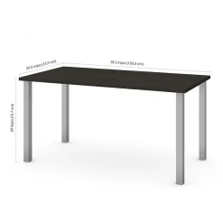 Office Desks*bestar Universel 60" Table Desk, Deep Grey (65865-32)
