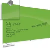 Dry Erase*Best-Rite Visionary Colors Magnetic Glass Dry Erase Whiteboard 47.24" x 94.49" Green (83846-Green)