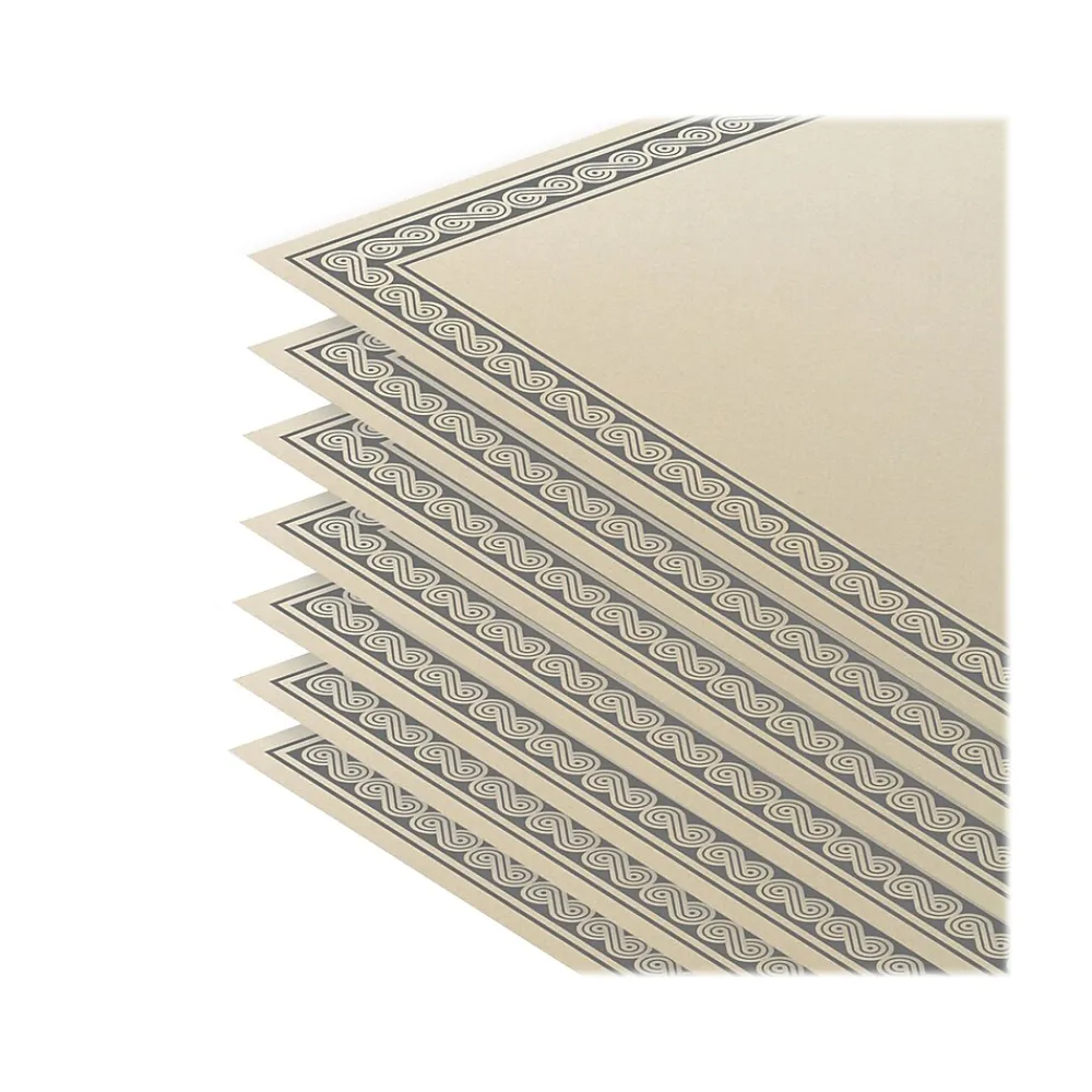 Awards & Certificates*Better Office Certificates, 11" x 8.5", Ivory/Silver, 100/Pack (64493-100PK)