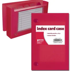 Index Cards*Better Office Products Frosted Index Card Case 3" x 5", 24/Pack