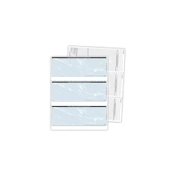 Security & Carbon*Blanks USA Kan't Kopy 8.5" x 11" Security Check On Top, 60 lbs., Blue, 250 Sheets/Pack (SC425BL)