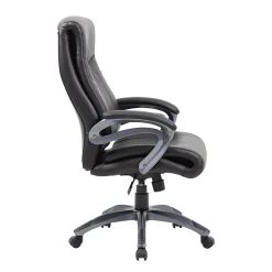 Office Chairs*Boss Office Products Boss Double Layer Executive Chair, Black (B8661)