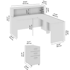 L-Desks*Bush Business Furniture Arrive 60
