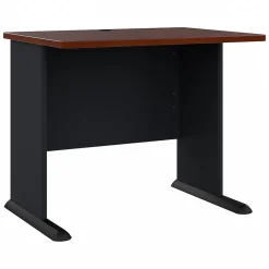 Computer Desks*Bush Business Furniture Cubix 36"W Desk, (WC90436A) Hansen Cherry/Galaxy