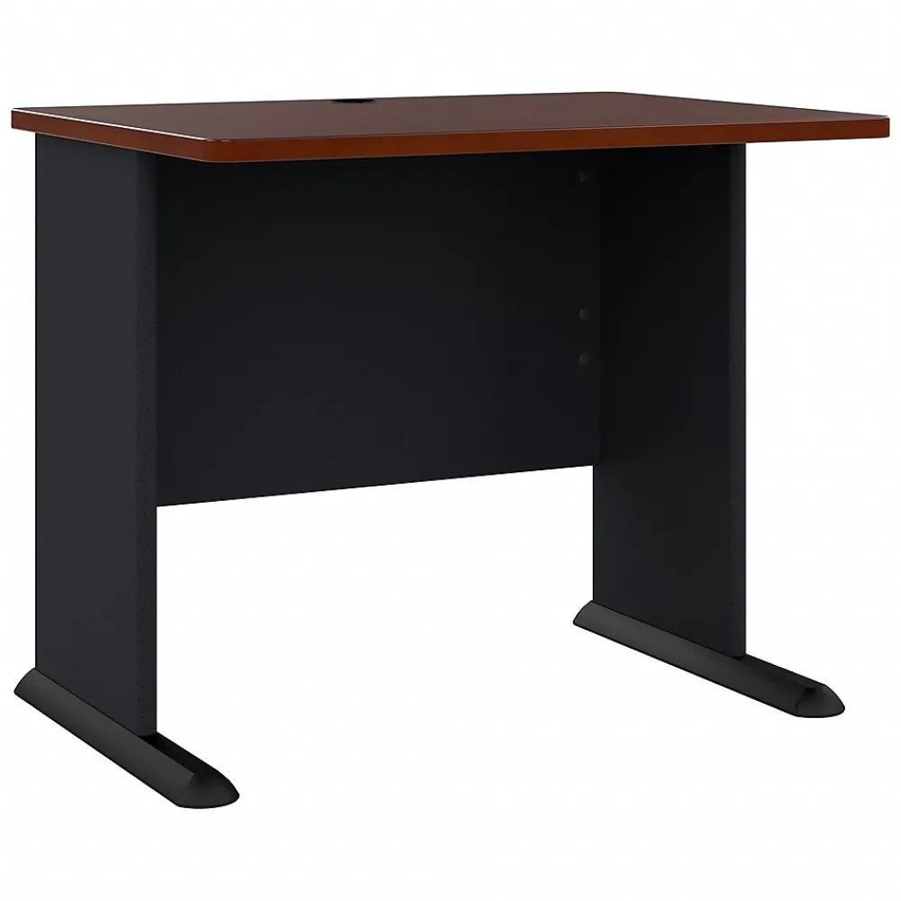 Computer Desks*Bush Business Furniture Cubix 36"W Desk, (WC90436A) Hansen Cherry/Galaxy