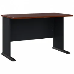 Computer Desks*Bush Business Furniture Cubix 48"W Desk, (WC90448A) Hansen Cherry/Galaxy