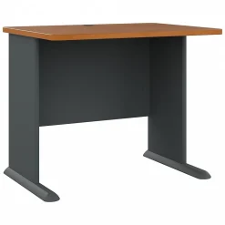 Computer Desks*Bush Business Furniture Cubix 36"W Desk, (WC57436) Natural Cherry/Slate