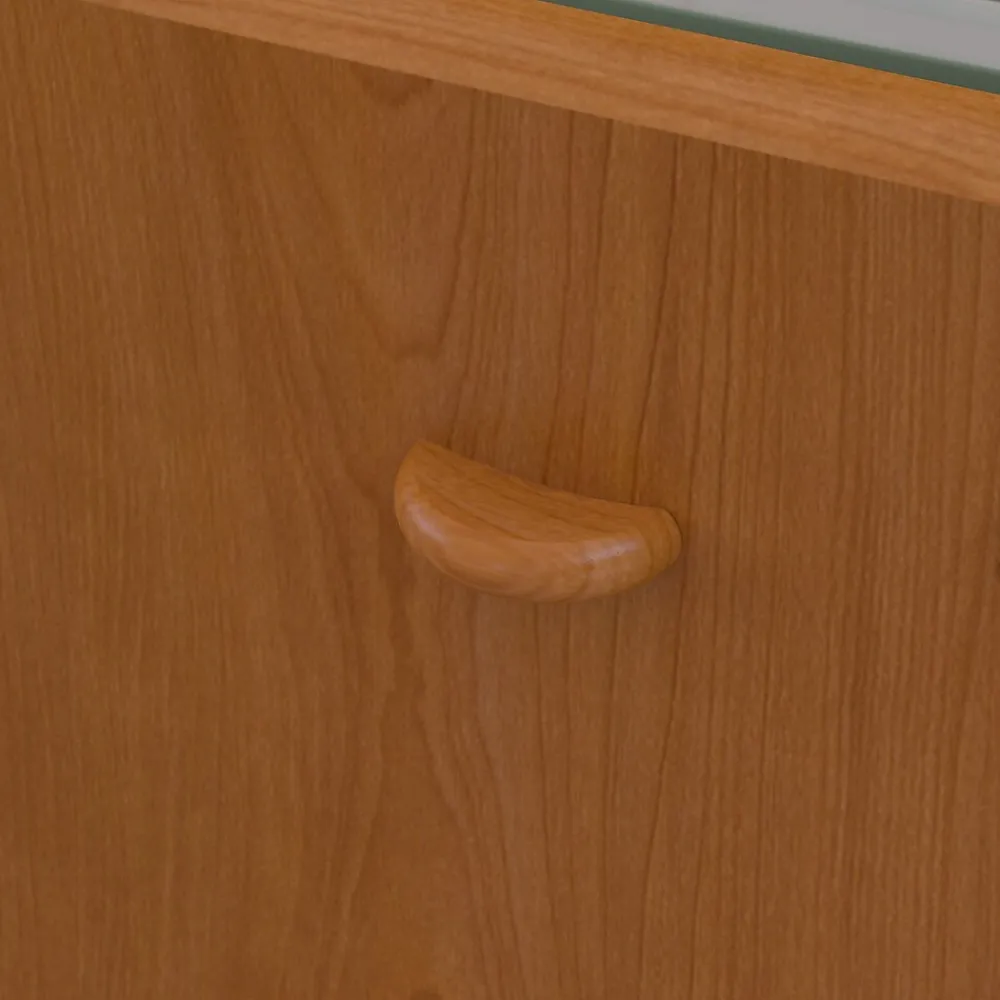 Computer Desks*Bush Business Furniture Cubix 72W Desk with Mobile File Cabinet, Natural Cherry/Slate (SRA013NCSU)