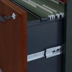 File Cabinets*Bush Business Furniture Cubix 3-Drawer Mobile Vertical File Cabinet, Letter/Legal Size, Lockable, Hansen Cherry (WC94453PSU) Hansen Cherry/Galaxy