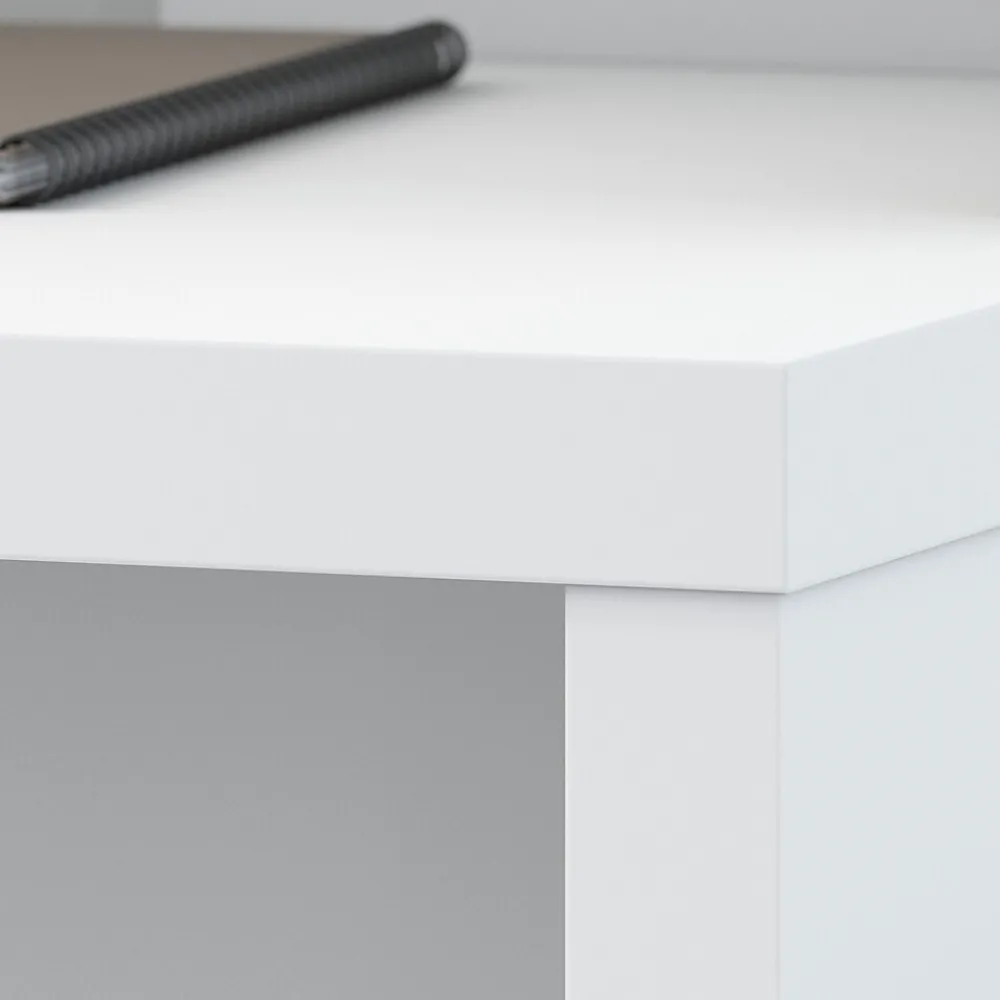 L-Desks*Bush Business Furniture Echo 60"W L Shaped Desk, Pure White (ECH026PW)