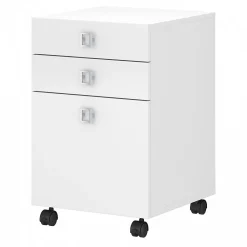 File Cabinets*Bush Business Furniture Echo 3 Drawer Mobile File Cabinet, Pure White (KI60101-03)