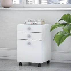 File Cabinets*Bush Business Furniture Echo 3 Drawer Mobile File Cabinet, Pure White (KI60101-03)