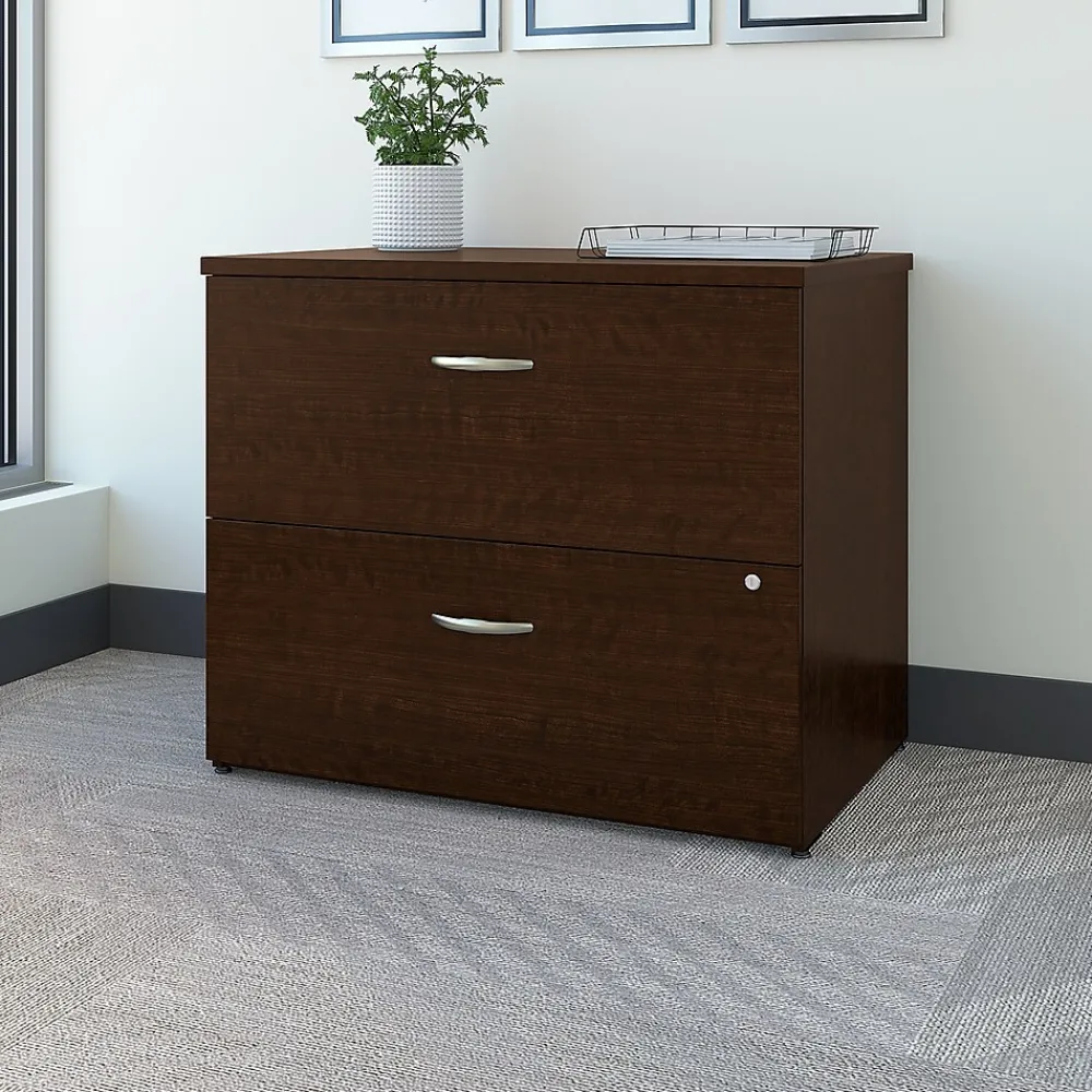File Cabinets*Bush Business Furniture Easy Office Lateral File Cabinet, Mocha Cherry (EO101MRSU)