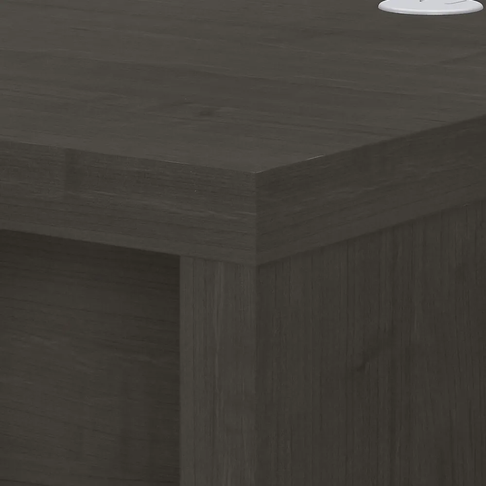 L-Desks*Bush Business Furniture Echo 60"W L Shaped Desk, Charcoal Maple (ECH026CM)