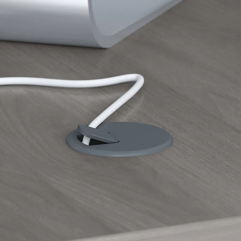 L-Desks*Bush Business Furniture Echo 60"W L Shaped Desk, Modern Gray (ECH026MG)