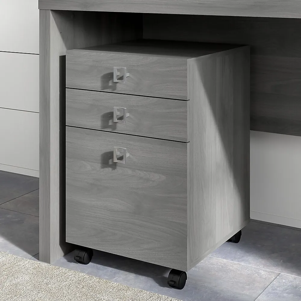 File Cabinets*Bush Business Furniture Echo 3 Drawer Mobile File Cabinet, Modern Gray (KI60401-03)