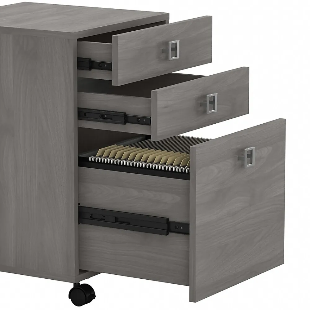 File Cabinets*Bush Business Furniture Echo 3 Drawer Mobile File Cabinet, Modern Gray (KI60401-03)