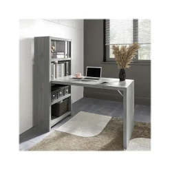 Office Desks*Bush Business Furniture Echo 56W Bookcase Desk, Modern Gray (KI60407-03)