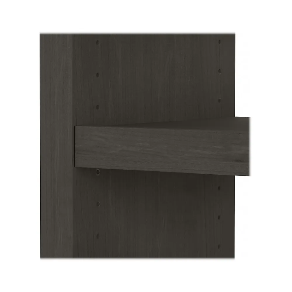 Office Desks*Bush Business Furniture Echo 56W Bookcase Desk, Charcoal Maple (KI60307-03)