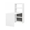 Office Desks*Bush Business Furniture Echo 56W Bookcase Desk, Pure White/Modern Gray (KI60507-03)